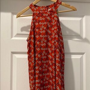 Floral Red Maxi Dress : Made in Italy